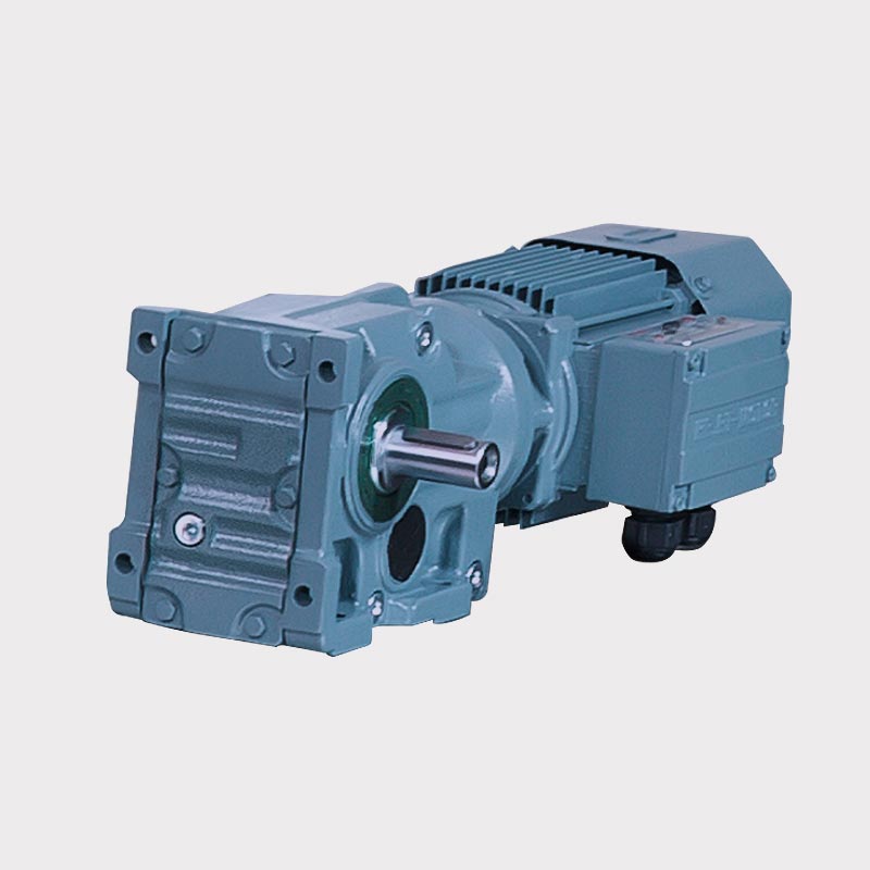 T -serien Helical Bevel Variable Speed ​​Gear Motor med brems